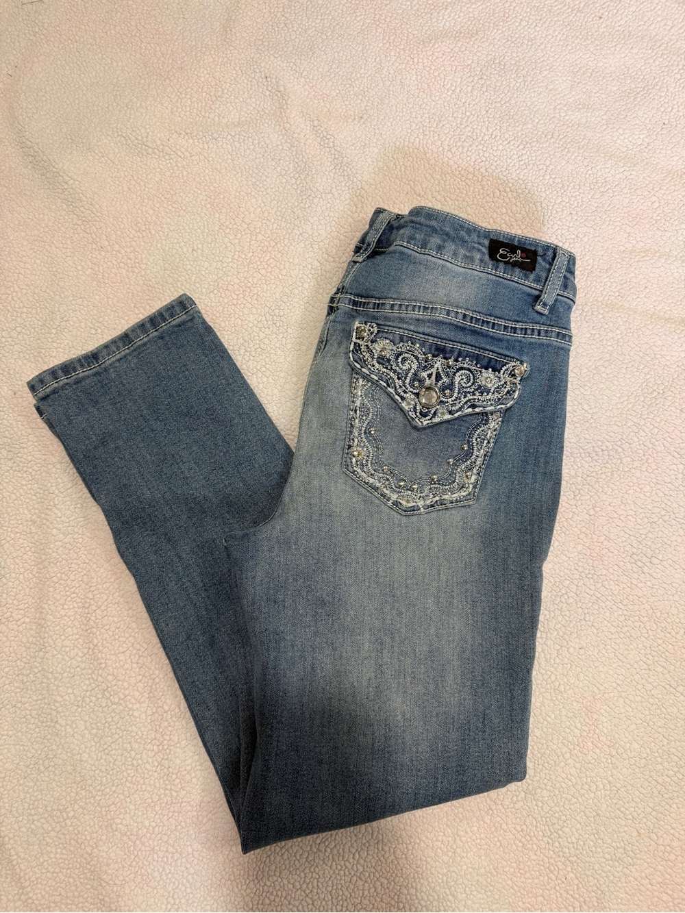 Earl Jeans Embellished Light Blue Skinny Jeans